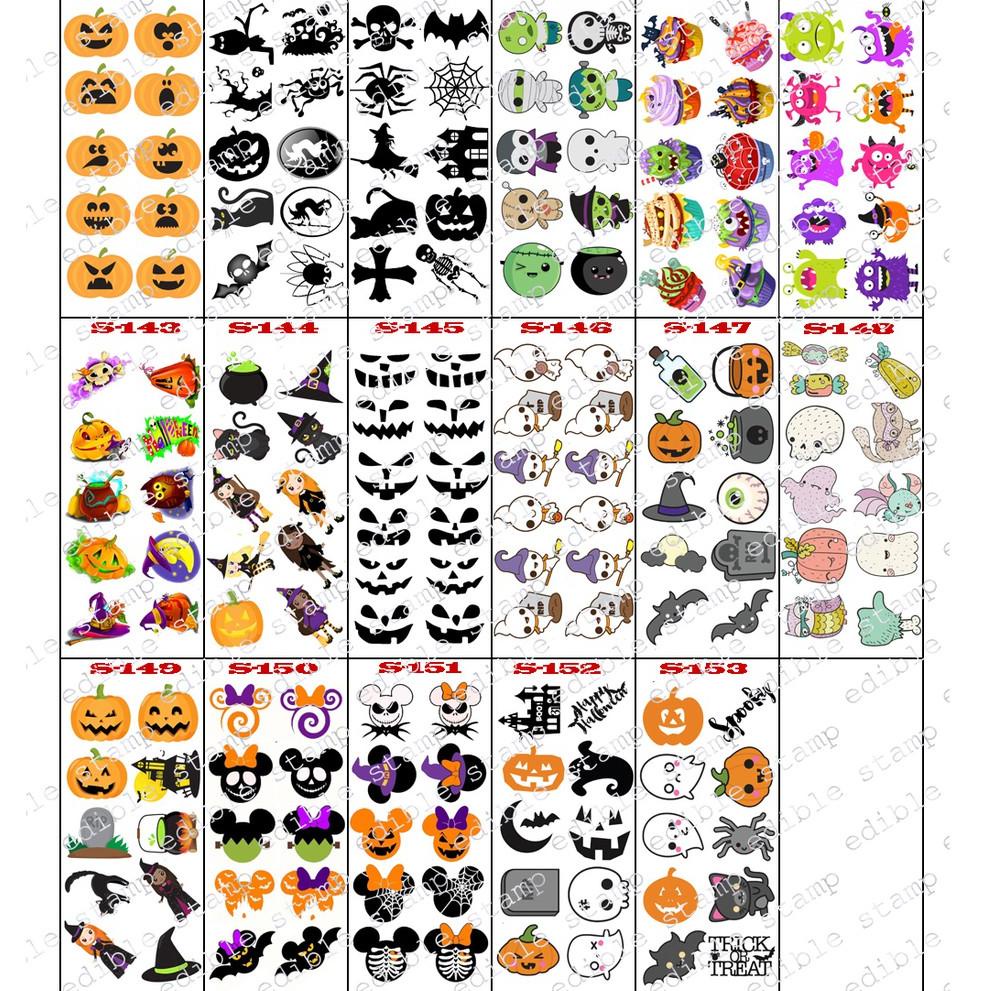 

(Terbaik) Edible Stamp Stiker Makanan Edible Stiker Edible Image Edible Print Sticker Makanan S137-S153