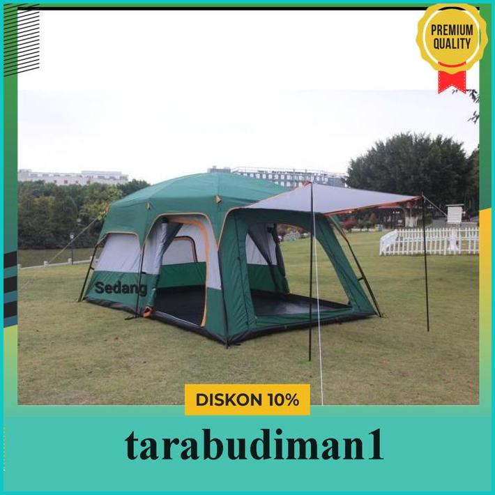 TENDA 8 - 10 ORANG DOUBLE LAYER 017 TERBAIK