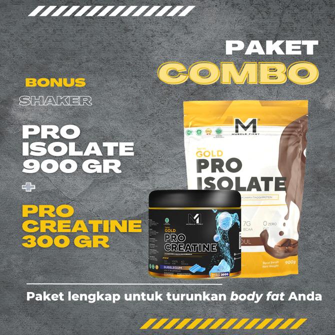 

Paket Combo M1 Muscle First Pro Isolate 2 lbs + Creatine 300 gr ---NEW---