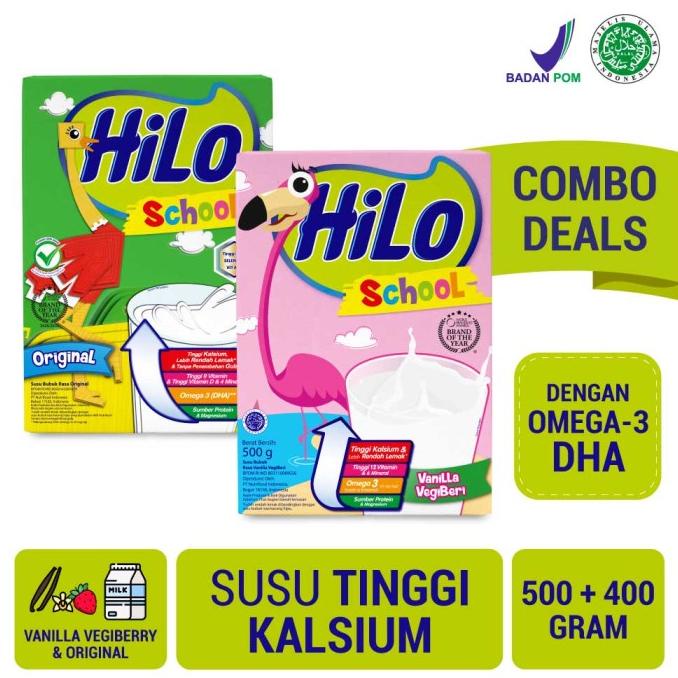 

HiLo School Vanilla Vegiberi 500gr & HiLo School Original 400gr ---NEW---