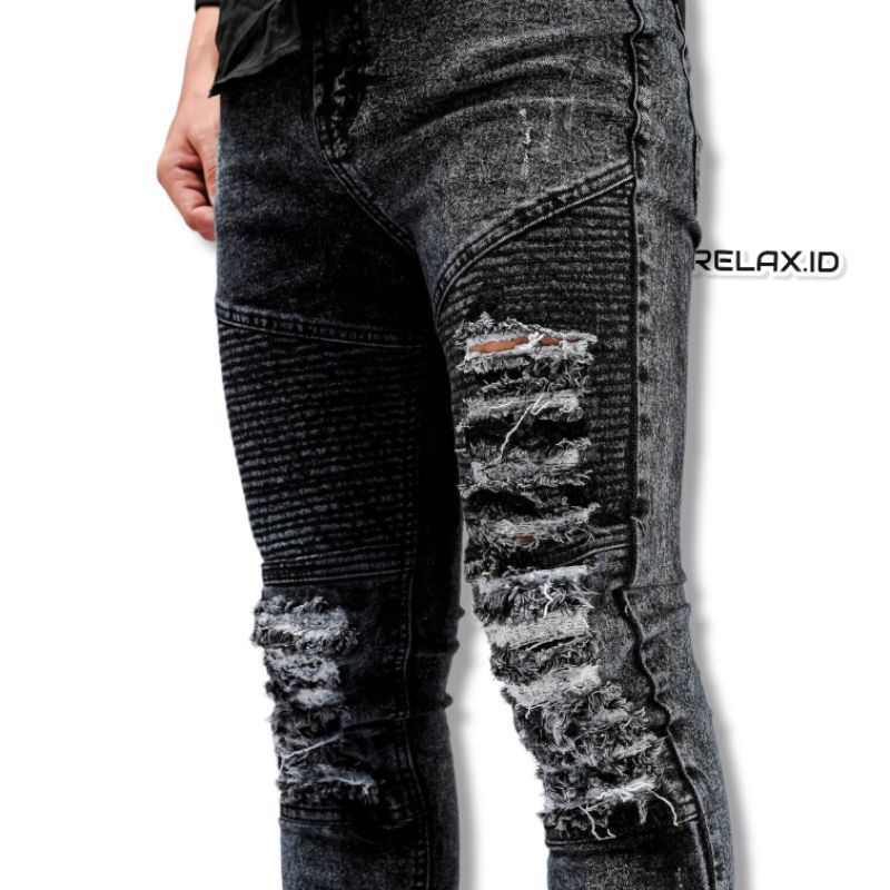 Celana Jeans Bikers Panjang Pria size 27-38 Premium Celana Bikers Panjang Premium