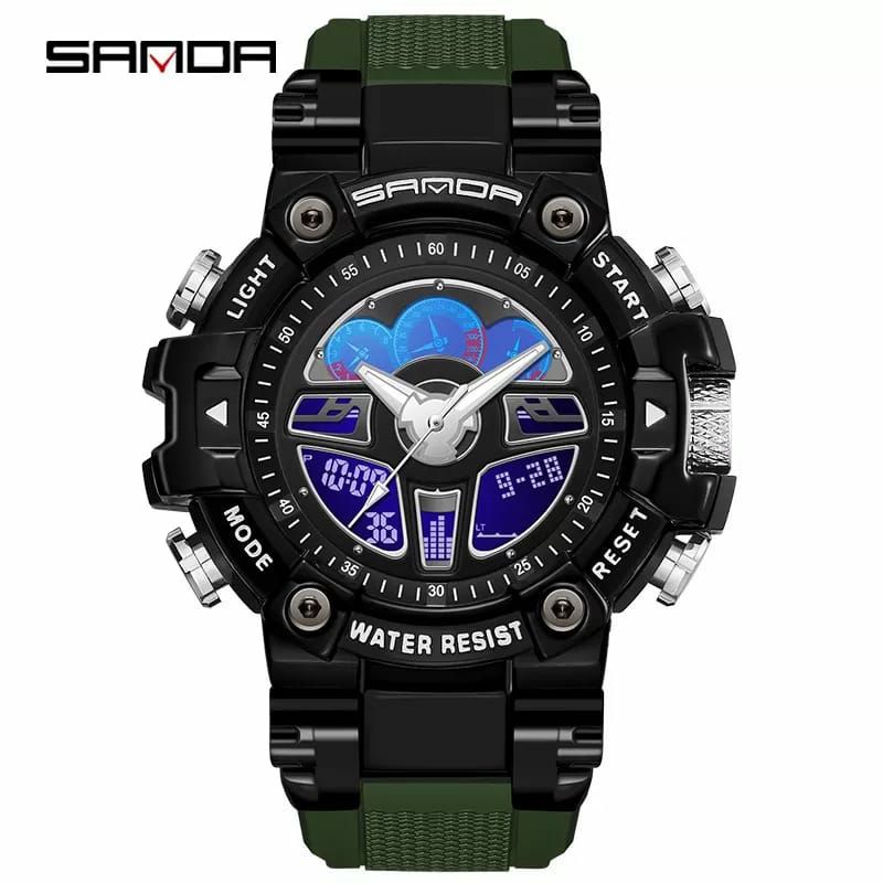 Edisi Terlaris Jam Tangan Sanda Dualtime Original Waterproof Kuarsa Pria Style