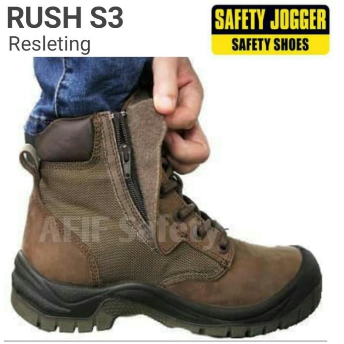 Sepatu Resleting Safety Jogger RUSH S3 Original / safety joger Rush