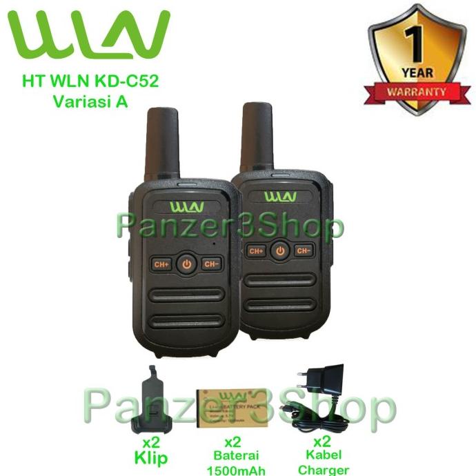 HT WLN KD-C52 HITAM (ISI 2 PCS) Tanpa Charger Desktop