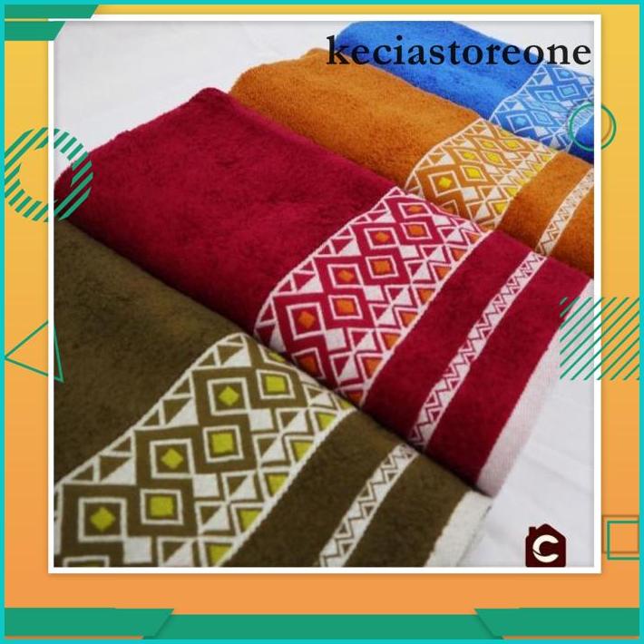 HANDUK MANDI CHALMER 70X135 MOTIF PYRAMID HANDUK MANDI DEWASA CHALMER BEST SELLER