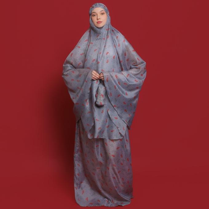 Tatuis Mukena Tiara 514 Grey Travelling Dewasa Reguler Young Series