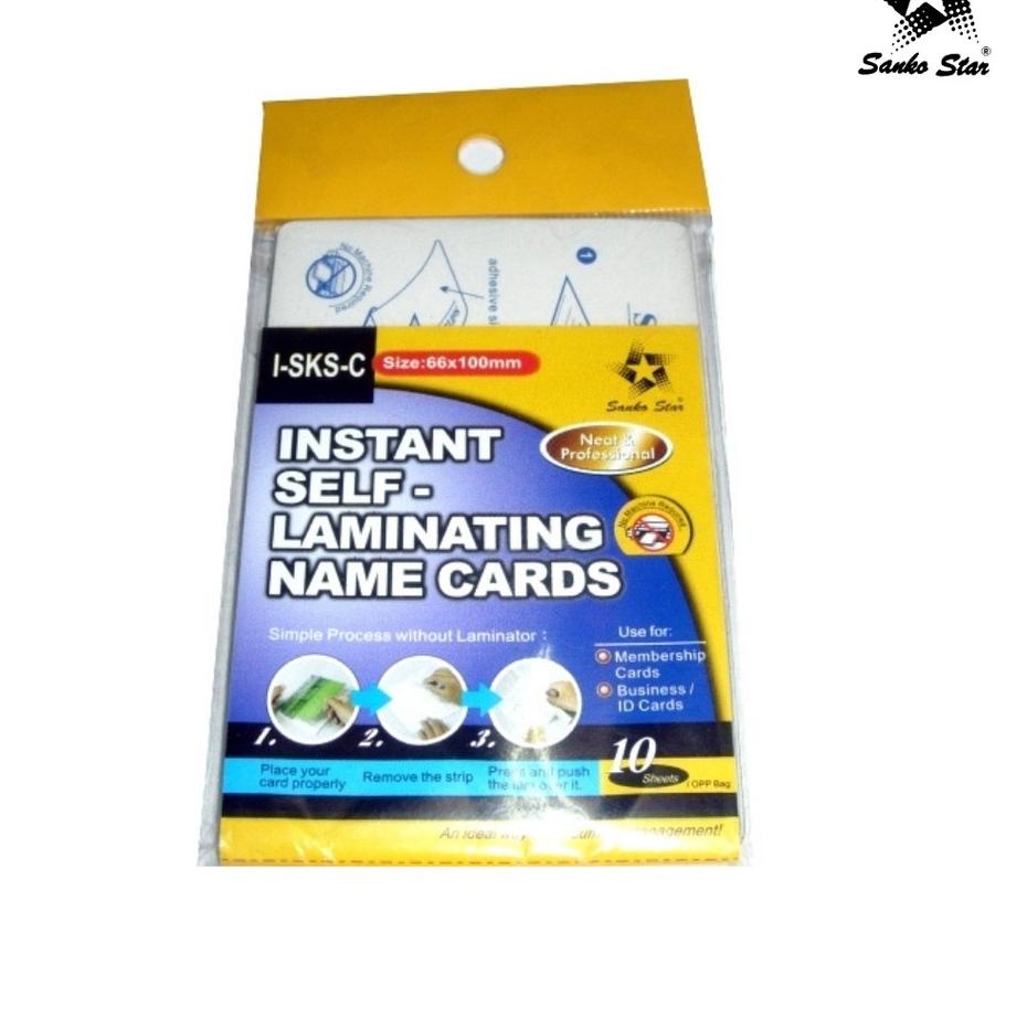 

With Discount9.9 SANKO STAR Instant Self-Laminating KTP/ Plastik laminating KTP/ Plastik pelapis laminasi 836&