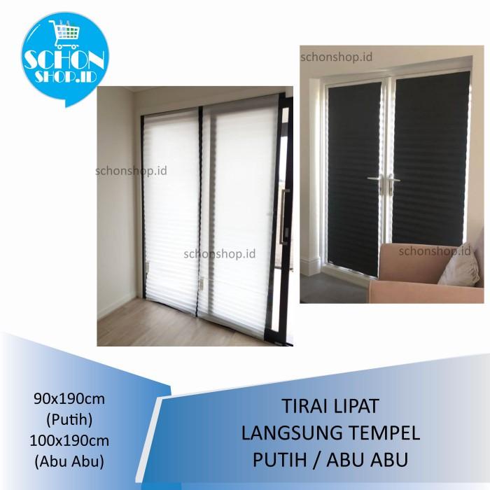 Terlaris Vertical Blind / Tirai Lipat Minimalis / Tirai Lipat Langsung Tempel
