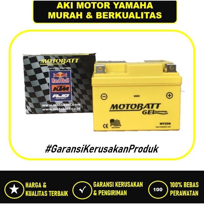 Aki Motor Yamaha New Jupiter MX, Jupiter Z, Vixion Motobatt