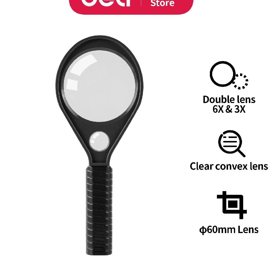 

Termurah di3.3 Deli Kaca Pembesar Magnifier 3X 6X Pegangan ergonomis yang nyaman ringan ringkas dan portabe E9091 540❮