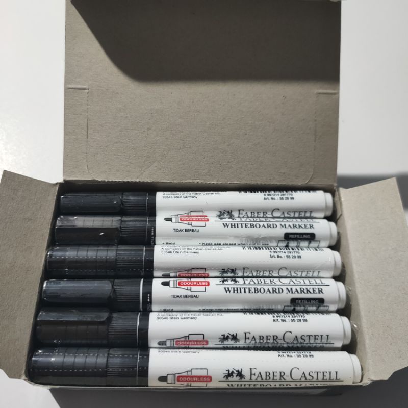

Faber Castell Permanent Marker / Spidol Hitam Permanen
