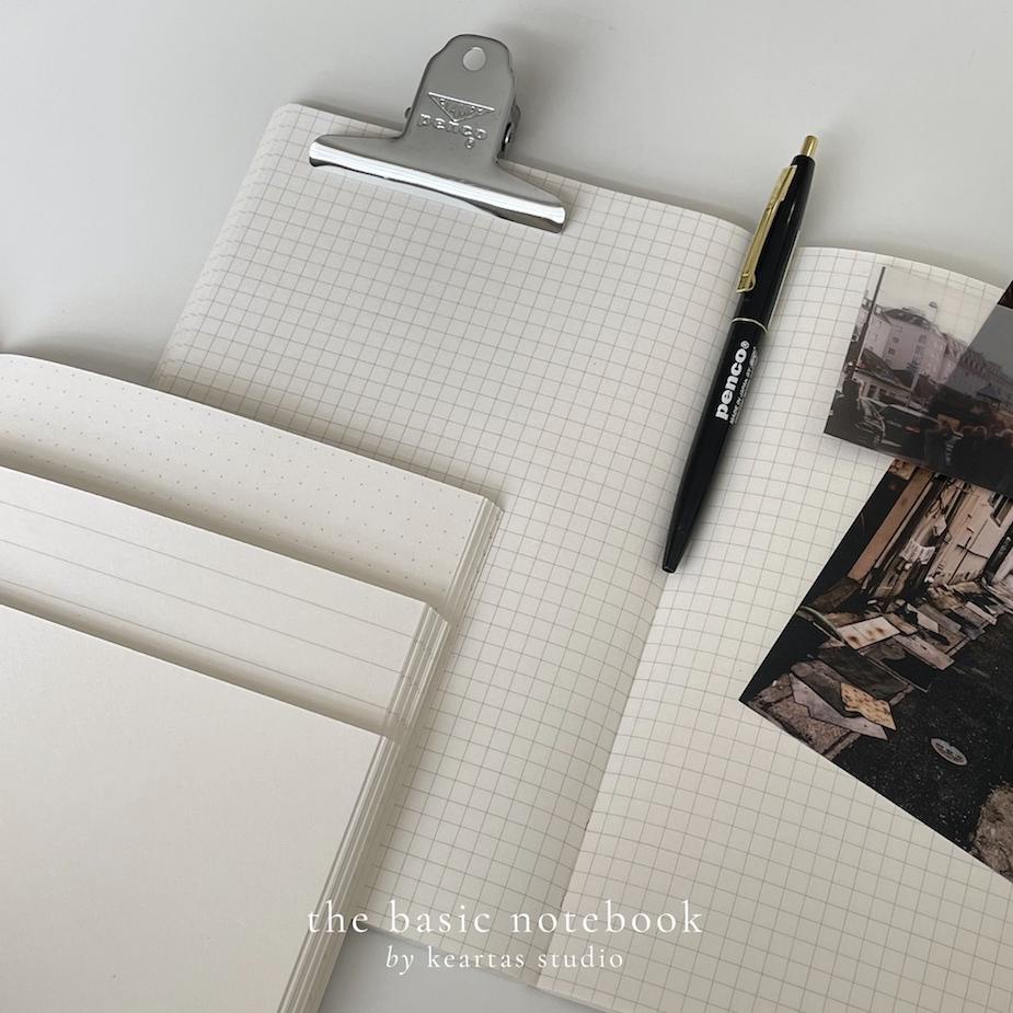 

THE BASIC NOTEBOOK (UPDATED VERSION) GRID/DOTTED/LINED/BLANK - A5 & A6 (BUKU KOTAK, TITIK-TITIK, GARIS, POLOS) .