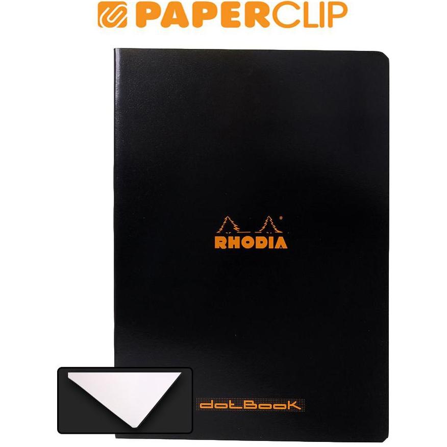 

NOTEBOOK RHODIA A4 STAPLEBOUND BLACK DOT GRIP 119166C .