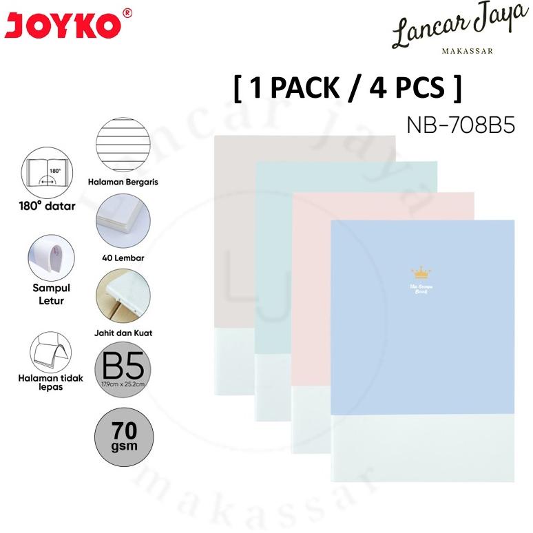 

[1 PAK/4 PCS] BUKU TULIS CATATAN BOXY BIGBOSS NOTEBOOK JOYKO NB-708 B5 .
