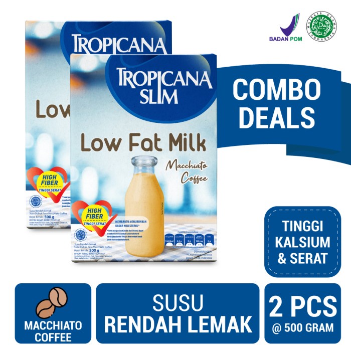 

Discount Twin Pack: Tropicana Slim Susu Low Fat Macchiato Coffee 500gr /KOPI EUBE/KOPI KAPAL