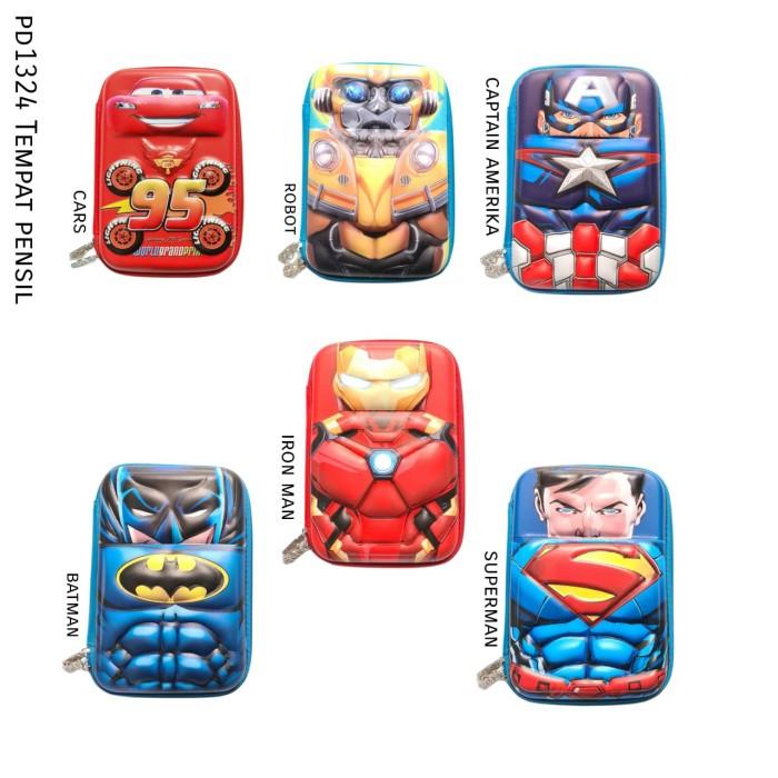 

PD1324 Kotak Pensil Anak Hardcase Superhero 3D