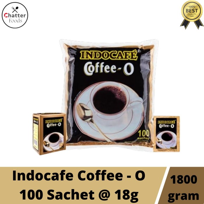 

TERMURAH KOPI HITAM INDOCAFE COFFEE - O isi 100 Sachets /KOPI EUBE/KOPI KAPAL API/KOPIBUBUK/KOPI