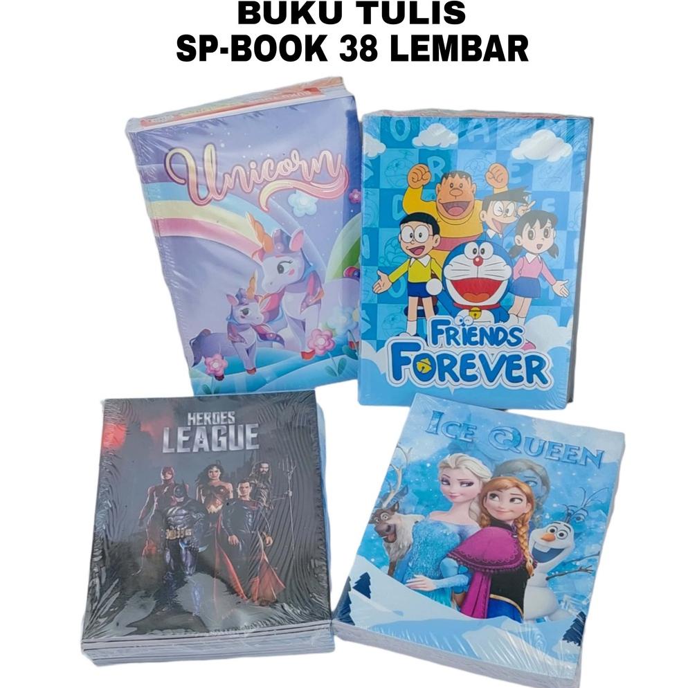 

(10PCS) BUKU TULIS DORAEMON HELLO KITTY KARAKTER SP - BOOK 38 LEMBAR .