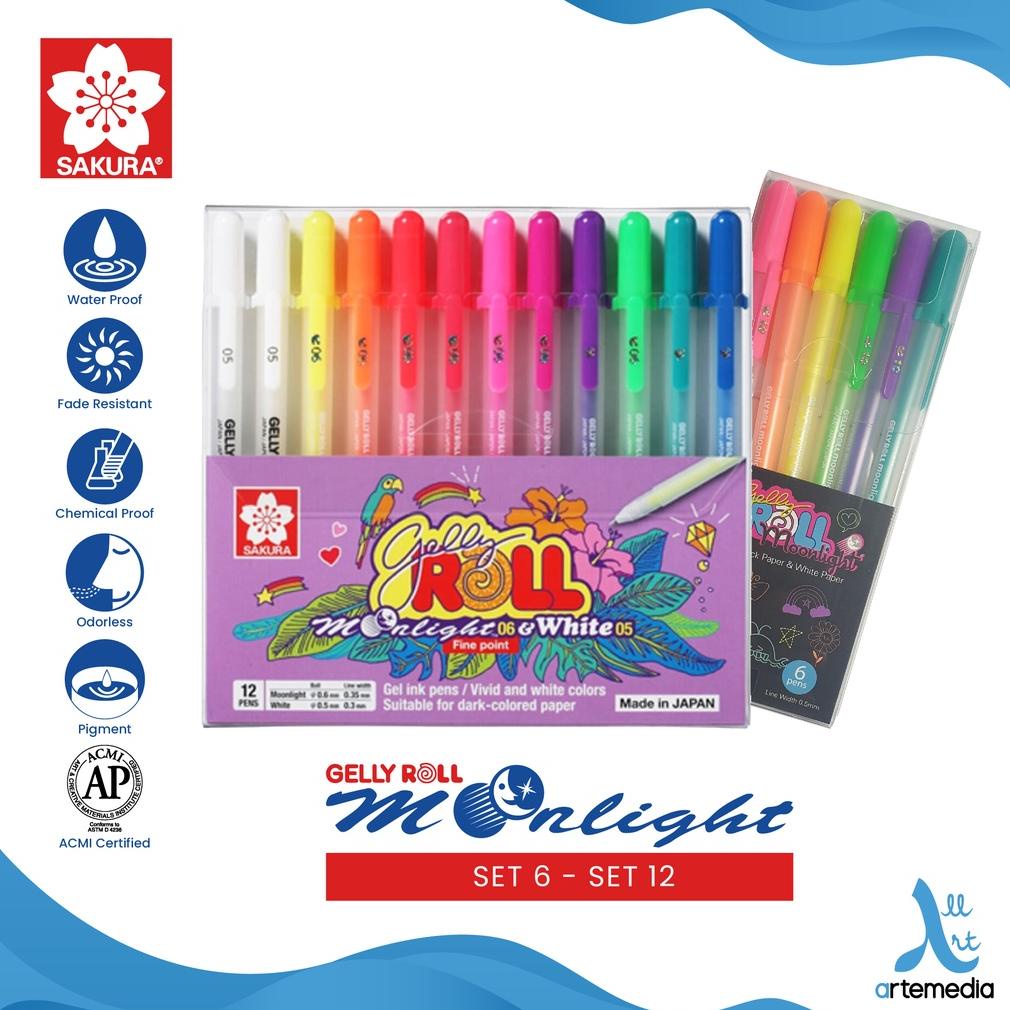 

PULPEN WARNA SAKURA GELLY ROLL MOONLIGHT COLOR SET GEL PEN BOLPEN .