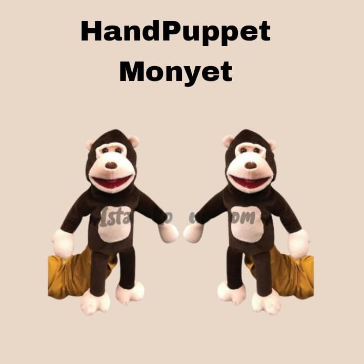 Murah Boneka Tangan Muppet 50cm Monyet Gorilla| Peraga Dongeng|Hand Puppet Monyet Keren BONEKA TANGA