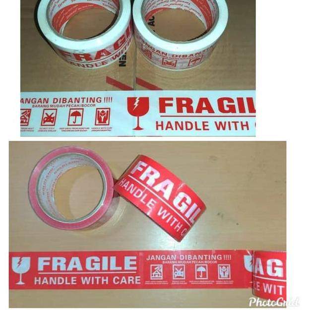 

Limited | FG2 | OPP Lakban Fragile 2inch 48mm x 50m GOLDLAND Lakban 2" jangan dibanting