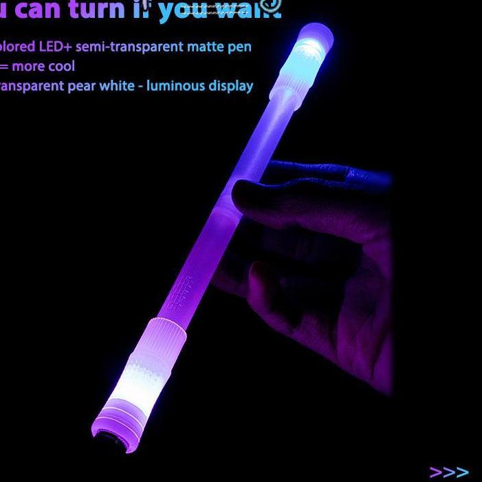 

COD | KI3 | ️Mainan Pena LED Lampu Flash Spinning Fidget Spinner Bentuk Pulpen Bahan Plastik Anti slip Untuk Anti Stress yy