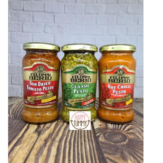 

Promo | HJ6 | Filippo berio classic pesto pasta sauce 190gr tomato hot chilli saus spagetty