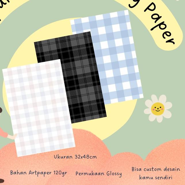 

6.6 Sale | FG2 | [AP 120g] Sampul Buku Kotak - Sampul Buku Aesthetic - Book Cover - Kertas Kado - Wrapping Paper - Kertas Sampul