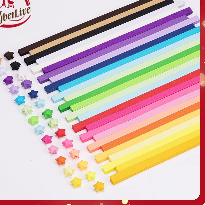 

Termurah | KP8 | 540pcs Kertas Origami Bintang Warna Origami Star Paper Motif Bintang