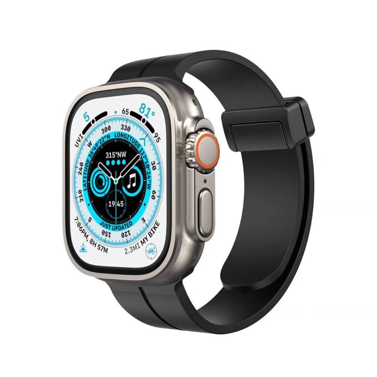 Model baru - STRAP SPIGEN IWATCH  MAGNETIC LOCK RUBBER 38/40/41/42/44/49MM