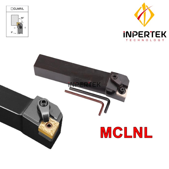 MCLNL 2525 16 Holder Bubut Insert CNMG 16 Pahat Gagang Kiri Luar