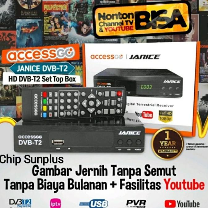 STB TV Digital Terestrial AccessGo Janice DVBT2