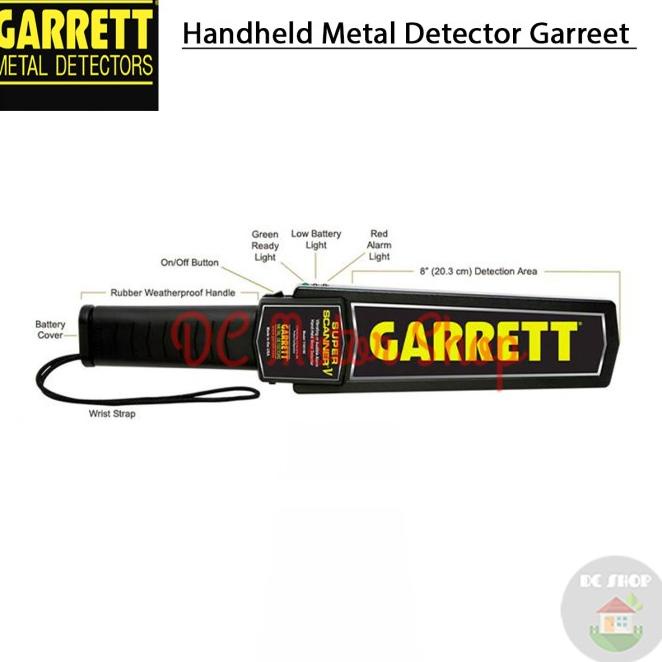 Handheld Metal Detector Metal Alat Deteksi Logam Emas Garrett Original