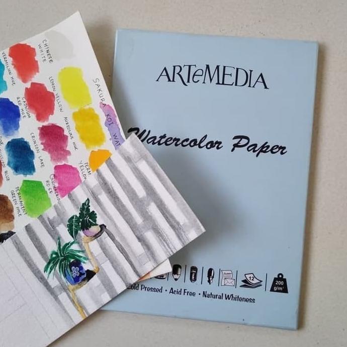 

ARTEMEDIA A4 WATERCOLOR WATER COLOR PAPER KERTAS GAMBAR KHUSUS CAT AIR