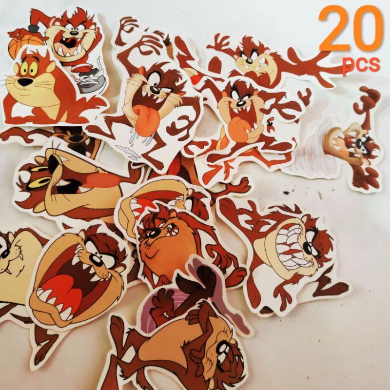 

Stiker Tazmania 20pcs Tasmanian Devil Sticker