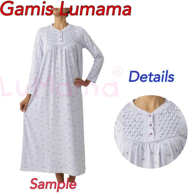 [KODE LSSM9] Gamis Kerut Lumama