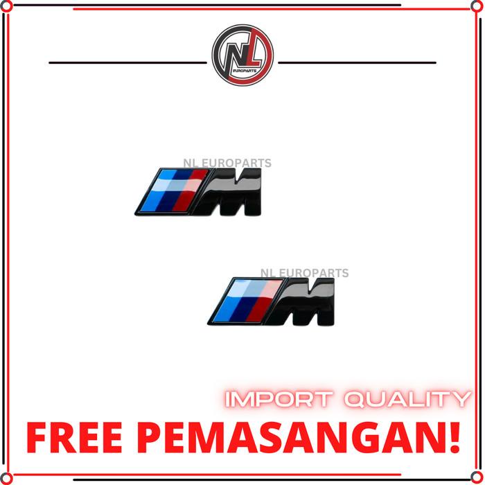 Emblem Logo M Fender Bmw F10 F30 F32 Logo Fender Bmw M Black Gloss