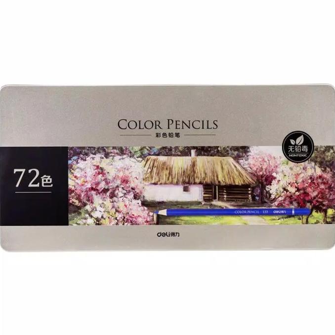 

Deli High-grade Oil Pencil Color Pensil Warna Minyak 72 Warna 6567