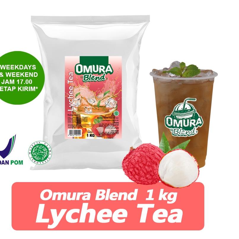 

✨12.12✨ OMURA Blend Bubuk Minuman Rasa Lychee Tea / Teh Leci Powder Drink 1 Kg Omura Powder murah