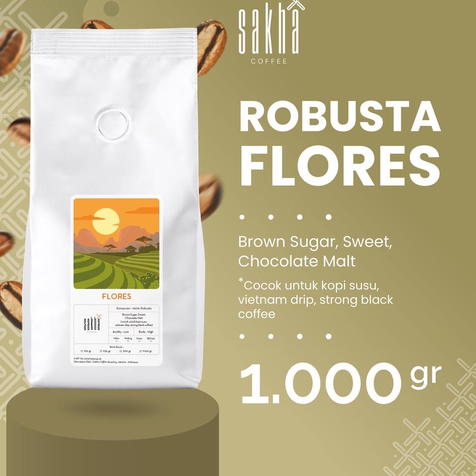 

PROMO HARI INI Biji Kopi Bubuk Fine Robusta Flores Bajawa Espresso Coffee Beans Single Origin Coffe Roast Bean Roaster 1Kg Sakha Roastery gas !!