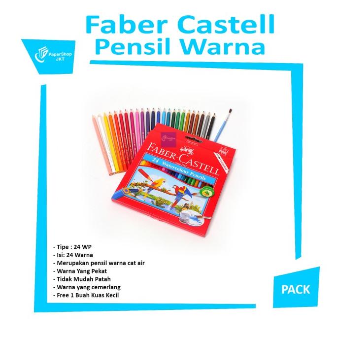 

Faber Castell Pensil Warna 24 Watercolour Pencils