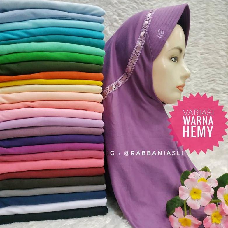 Promo Terupdate Buy 4 Free Gold Kerudung Sekolah Rabbani Asli HEMY ( Serut Atas )