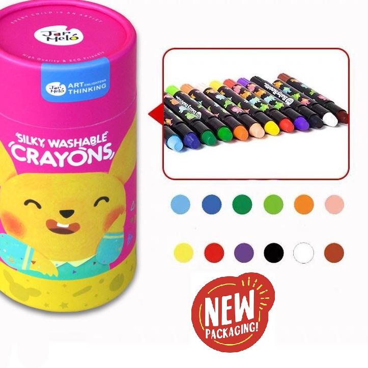 

Hanya hari Ini Joan Miro Silky Crayon 12 colors face painting color 231*