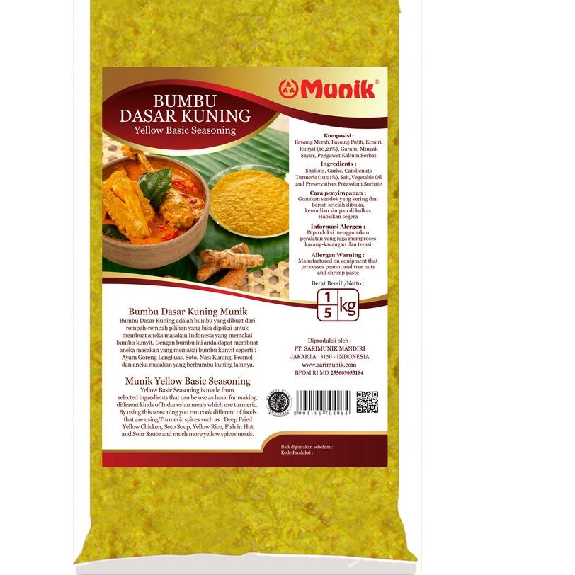 

Promo⭐Bumbu Munik Bumbu Dasar Kuning - 1 Kg