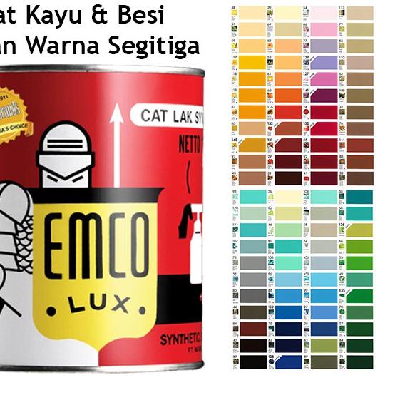 

Discount | FG2 | Emco Lux Cat Kayu & Besi 0,5kg - Warna Segitiga Gloss Finish Kilap