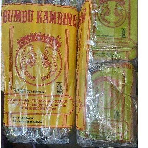 

Limited | KP8 | Bumbu Kambing Cap Udang 1 Pack Isi 20 sachets