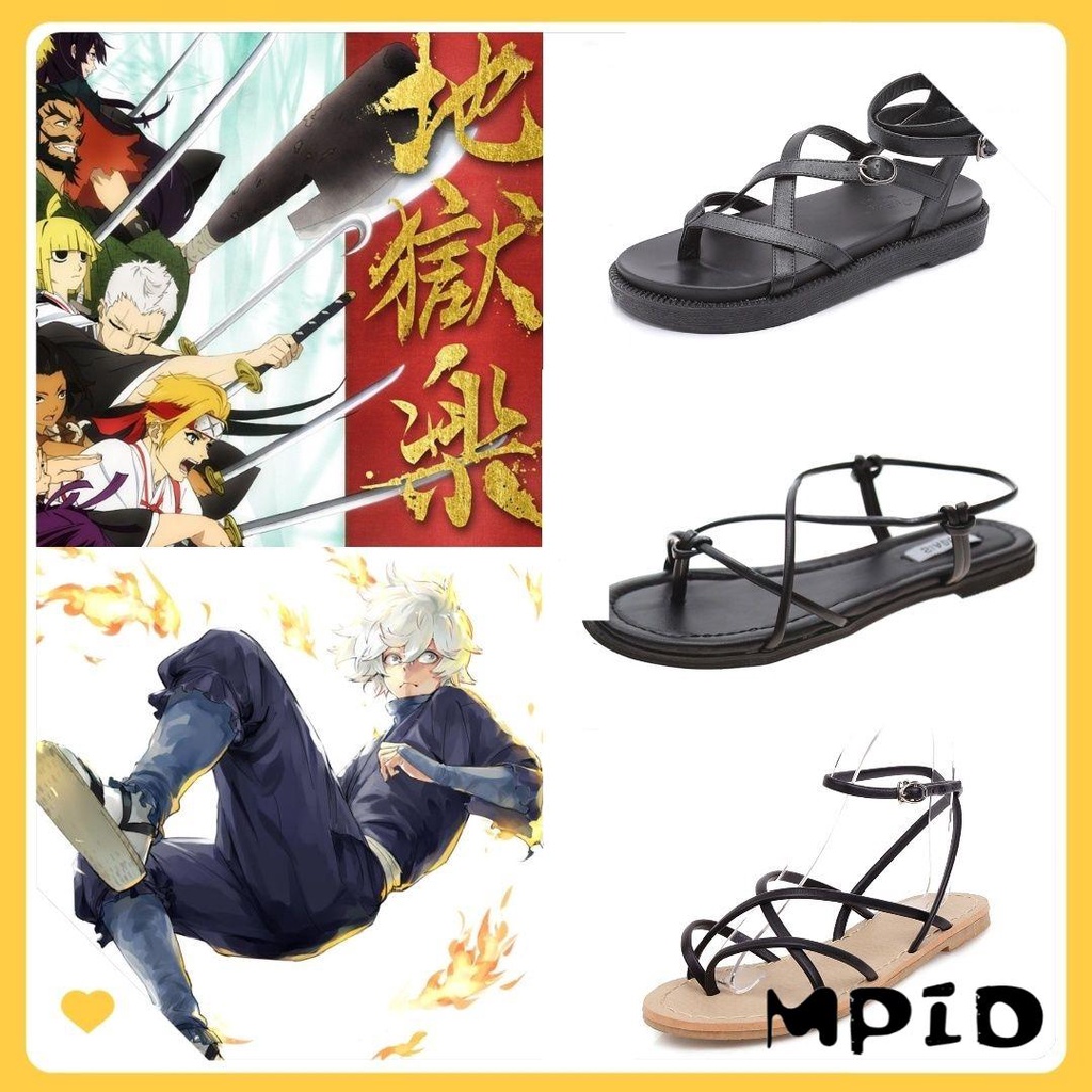 【MPID】 Jigoku Raku Cosplay Shoes Gabimaru Yamada Asaemon Sagiri Yuzuriha Anime Hell's Paradise Clogs