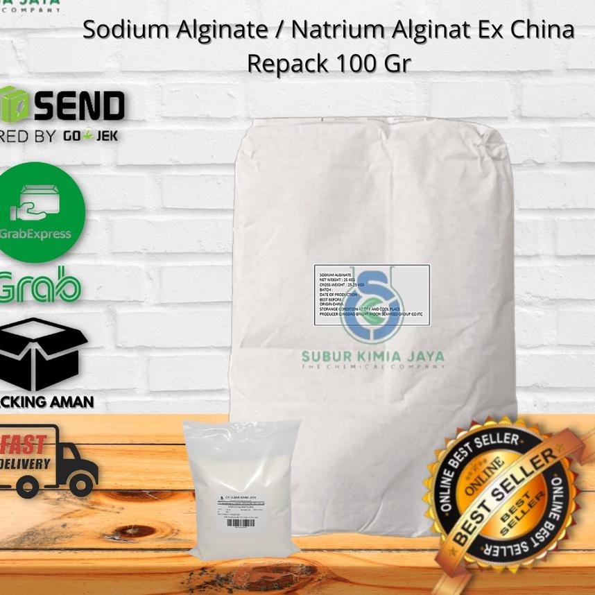 

Limited | KI3 | Sodium Alginate Food Grade / Sodium Alginat / Pengenyal Makanan 100 gr