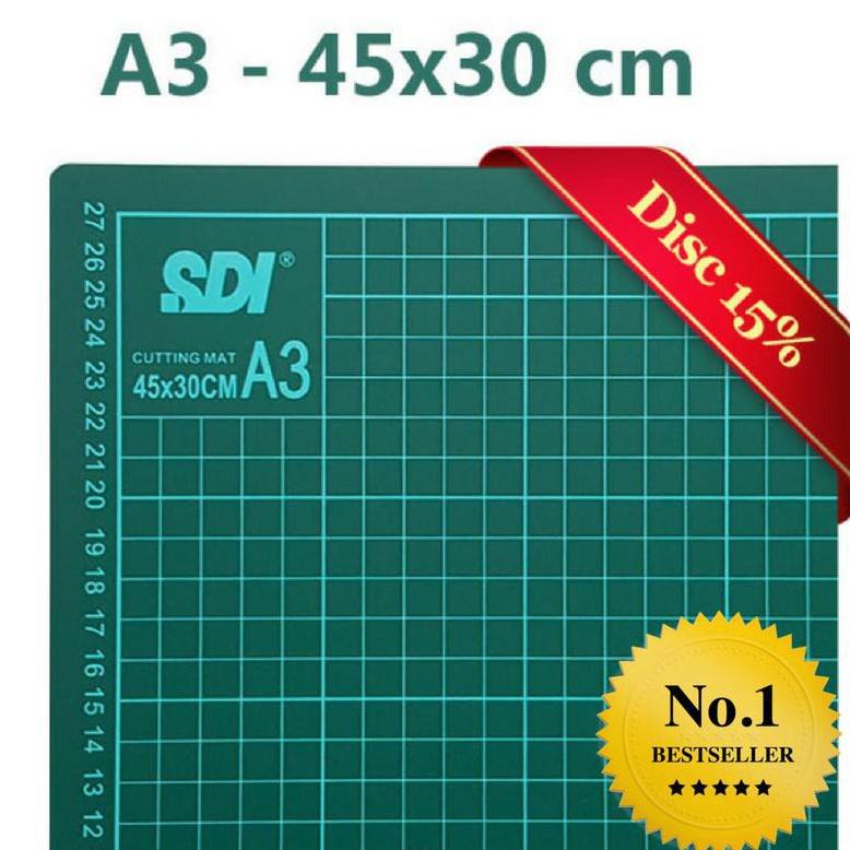 

PE7IJ PROMO MURAH !! Cutting Mat SDI -A3 Alas Potong merk SDI -Cutting Mat A3 BEST SELLER HARGA TERJANGKAU jawec