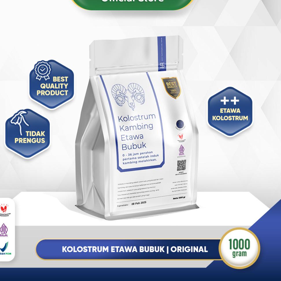 

DISCOUNT !! Premium Susu Kambing Etawa Kolostrum Colostrum Bubuk Ternak Syams 1000 gram 1 Kg Murni Organik Pure Natural Original tanpa campuran gula Alami Asli mentah kiloan murah termurah COD bayar di tempat etawaku platinum SR12 flavor powder drink susu